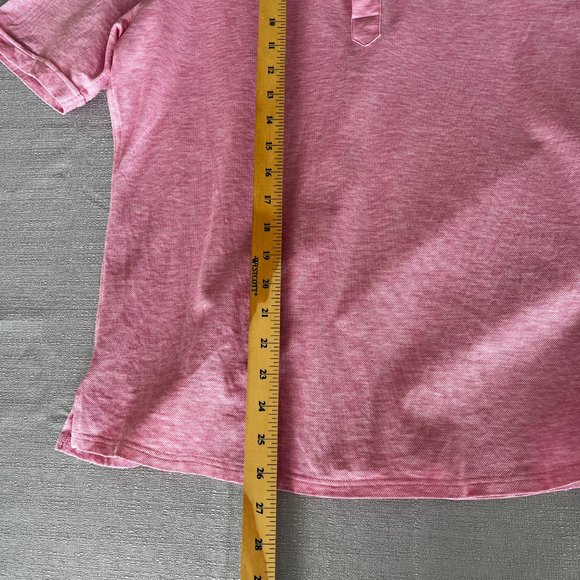 Eton Oxford Pique Contemporary Fit Popover Shirt Pink L - Picture 10 of 15